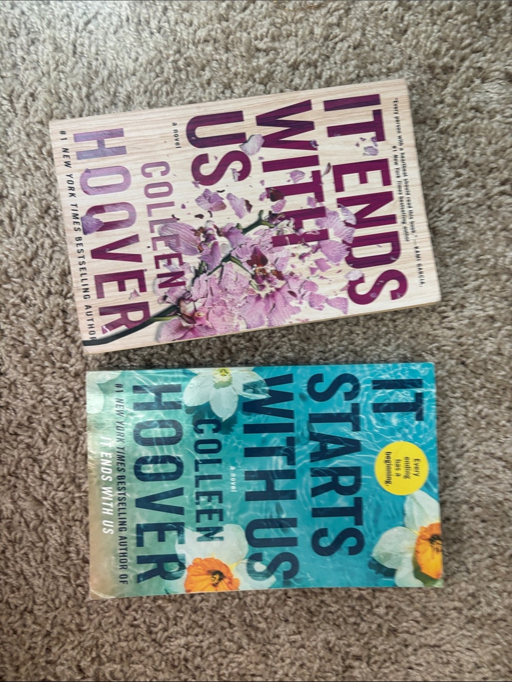 Barnes & Noble paperback set - purple & teal floral covers